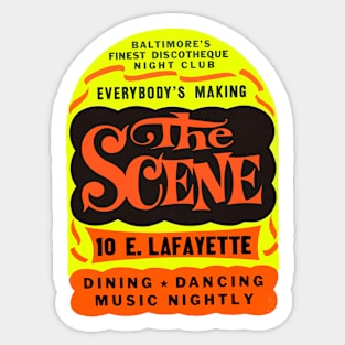 The Scene, Baltimore  -- Vintage Aesthetic Sticker